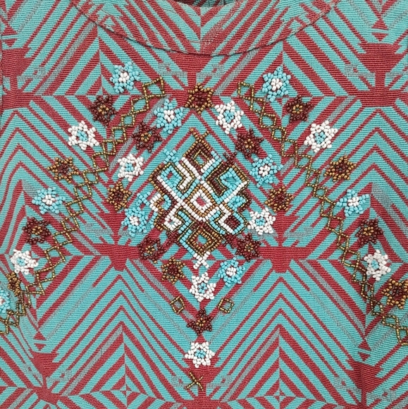 Free People | geometric beaded dress - Picture 9 of 10